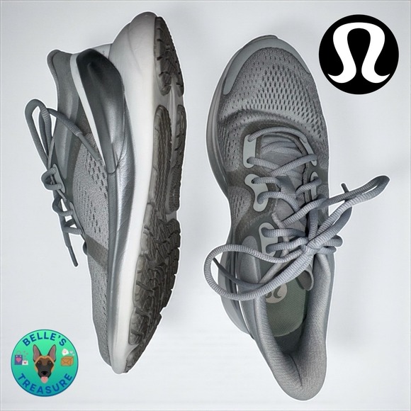Lululemon Blissfeel Womens 6 US Sneakers Silver Drop Alpine White Running Shoes - Picture 1 of 11